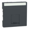 Imagem de M-Elegance - Centro de tomada RJ45 simples - Antracite