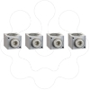 Imagem de 4 bornes em aluminio p/ cabo 35 300mm2 + separador de fases NSX400/630 INV/INS