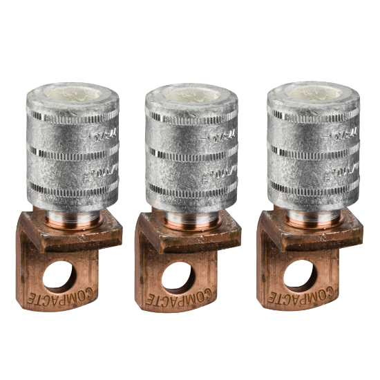 Imagem de 3 term. p/ cabos de aluminio 185mm2 + separador de fases NSX100/250 INV/INS