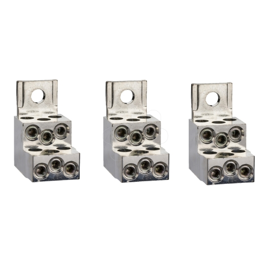 Imagem de 3 bornes para 6 cabos 1.5 35mm2 + separador de fases NSX100/250 INV/INS