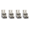 Imagem de 4 bornes aluminio p/ 6 cabos 1.5 35mm2 + separador de fases NSX100/250 INV/INS