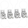 Imagem de 4 bornes aluminio p/ 6 cabos 1.5 35mm2 + separador de fases NSX100/250 INV/INS