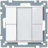 Imagem de Push button 2 gang plus active white glossy System M
