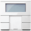 Imagem de Push button 2 gang plus with room temp. ctrl unit polar white glossy System M