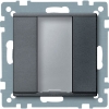 Imagem de Push button 1 gang plus anthracite System M