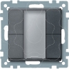 Imagem de Push button 2 gang plus anthracite System M