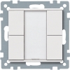 Imagem de Push button 2 gang plus polar white System M