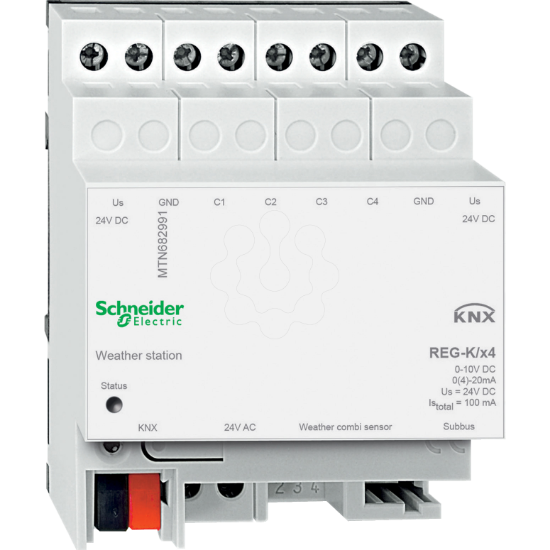 Imagem de Weather station REG K/4 gang light grey