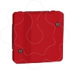 Imagem de Mureva Styl - Dispositivo de sinalizacao sem lampada - encastrar/saliente - IP55 - 230V AC - Vermelho