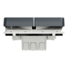 Imagem de Mureva Styl - Comutador de escada duplo - encastrar/saliente - IP55 - 16A - Cinzento