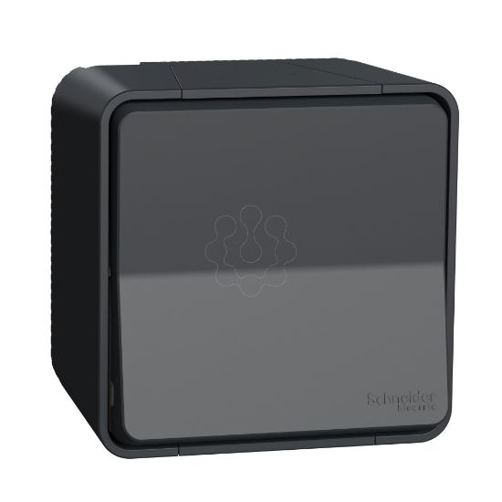 Imagem de Botao de pressao monobloco Mureva Styl saliente IP55 16A Cinzento