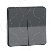 Imagem de Botao de estores Mureva Styl encastrar/saliente IP55 16A Cinzento