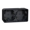 Imagem de Caixa de superficie horizontal 2 elem. Mureva styl IP55 Cinzento
