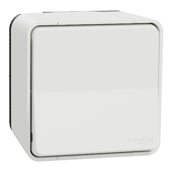 Imagem de Botao de pressao monobloco Mureva Styl saliente IP55 16A Branco