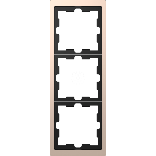 Imagem de D-Life - Quadro vert./horiz. 3 elementos - Metal champanhe