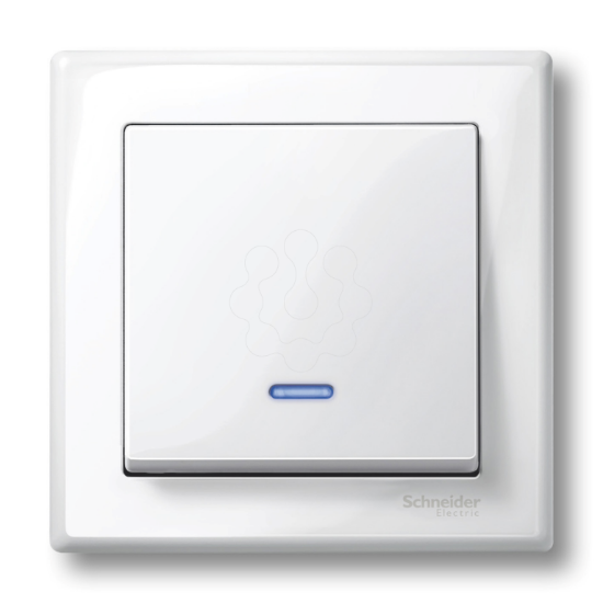 Imagem de M-Elegance - Tecla simples com visor - Branco brilhante