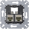 Imagem de M-Elegance - Tomada RJ45 dupla - cat. 5e - STP