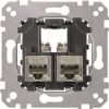 Imagem de M-Elegance - Tomada RJ45 dupla - cat. 5e - STP