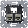 Imagem de M-Elegance - Tomada RJ45 dupla - cat. 5e - STP
