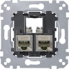 Imagem de M-Elegance - Tomada RJ45 dupla - cat. 6a - STP