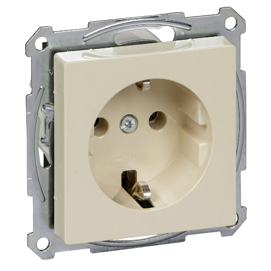 Imagem de SCHUKO socket outlet screwless terminals white glossy System M
