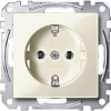 Imagem de SCHUKO socket outlet screwless terminals white glossy System M