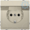Imagem de D-Life - Tomada 2P+T com obturadores e tampa - 16A - Sahara