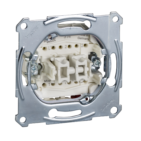 Imagem de Comutador de escada + botao de pressao - 10AX/10A - 250V