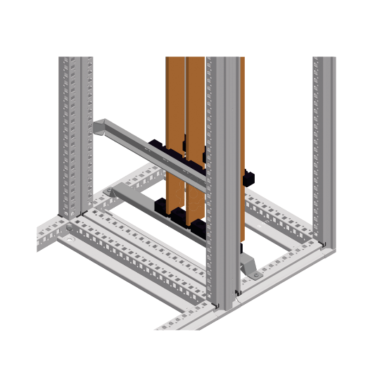 Imagem de Lower sup. Ver. Busbars In 3200A 10mm bars. Bar distance 115mm. For 800mm witdhs
