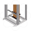 Imagem de Lower sup. Ver. Busbars In 3200A 10mm bars. Bar distance 115mm. For 800mm witdhs
