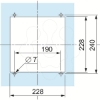 Imagem de Roof outlet grille   cut out 228x228mm   ext. dim 90x340x340mm   IP54 grey
