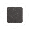 Imagem de Outlet grille black cut out diameter 108mm dim ext 124x124mm IP20