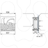 Imagem de Filter for outlet grille or fan cut-out O108mm ext dim 124x124mm IP20
