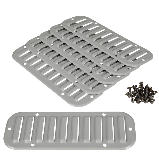 Imagem de Metal outlet grille cut-out 216x62mm ext dim 244x90mm IP20