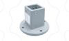 Imagem de Fixed subbase square 50 mm for SPACIAL S3CM HMI encl. RAL 7040.