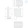 Imagem de ClimaSys PTC heating resistance 50W270 420V insulate