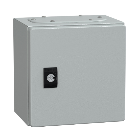 Imagem de Spacial CRN plain door w/o mount.plate. H200xW200xD150 IP66 IK10 RAL7035..