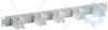 Imagem de Actassi - 19" front panel 1U with 5 insulating cable guides - RAL7035