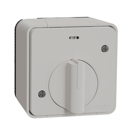 Imagem de Mureva Styl - Interruptor temporizador mecanico monobloco - saliente - IP55 - 10A -Branco