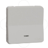 Imagem de Botao de pressao Mureva Styl encastrar/saliente luminoso IP55 16A Branco