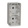 Imagem de Caixa de superficie vertical 2 elem. Mureva Styl IP55 Branco