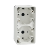 Imagem de Caixa de superficie vertical 2 elem. Mureva Styl IP55 Branco