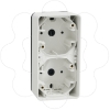 Imagem de Caixa de superficie vertical 2 elem. Mureva Styl IP55 Branco