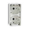 Imagem de Caixa de superficie vertical 2 elem. Mureva Styl IP55 Branco