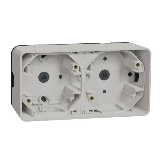 Imagem de Caixa de superficie horizontal 2 elem. Mureva Styl IP55 Branco