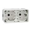 Imagem de Caixa de superficie horizontal 2 elem. Mureva Styl IP55 Branco