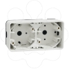 Imagem de Caixa de superficie horizontal 2 elem. Mureva Styl IP55 Branco