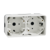 Imagem de Caixa de superficie horizontal 2 elem. Mureva Styl IP55 Branco