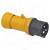 Imagem de PratiKa wander plug - straight - 16 A - 2P + E - 100...130 V AC - IP44