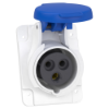 Imagem de PratiKa socket - screw - angled - 16A - 2P + E - 200...250 V AC - panel